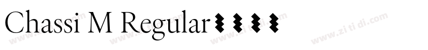Chassi M Regular字体转换